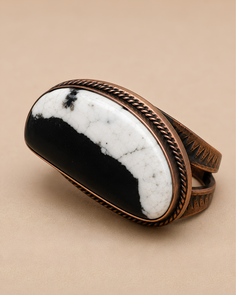 JEWLERRY PRODUCTS (11) White Buffalo Statement Ring - Image 1